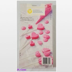 New Wilton Lollipop Molds Suckers Candy Mini Hearts Plastic Baking NWT